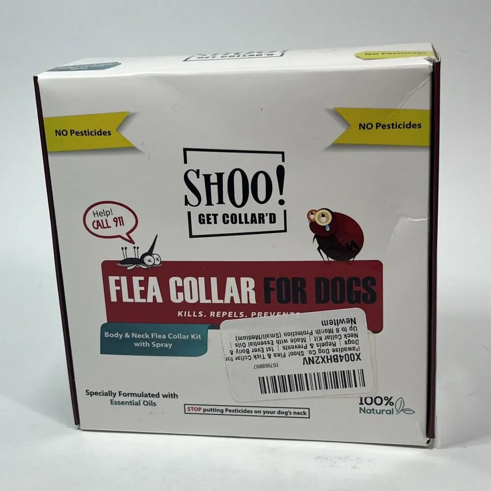 SHOO! Get Collar'd Natural Essential Oil Collars for Dogs - S-M